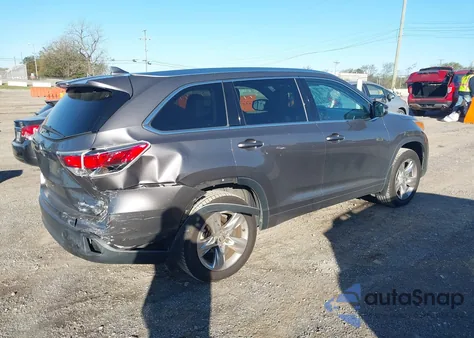 2016 Toyota Highlander Limited V6 из США, поврежденный, VIN 5TDDKRFH1GS239562